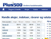 Plus500 - norsk nettmegler
